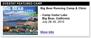 BIG BEAR RUNNING CAMP AND CLINIC